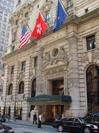 The Peninsula Hotel in NYC, built in 1905 as The Gotham [Source: Wikimedia Commons © Sergio Calleja]