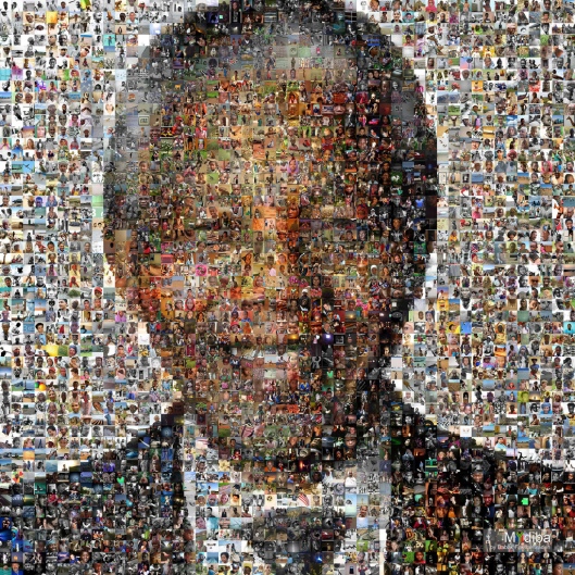 Nelson Mandela Photomosaic [Source: Flickr Creative Commons © MastaBaba]
